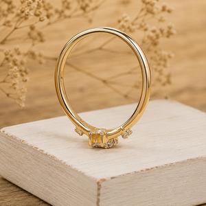 Classic Round Brilliant Cut Diamond <b>Floral</b> Cluster Ring Lab Grown 10k 14k 18k Solid Gold Wedding Surprise Gift For Lover - Product Image 6