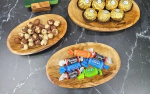Tazón de madera natural hecho a mano, perfecto para ensaladas, refrigerios, frutas o como decoración, agregando un toque rústico. - Product Image 2