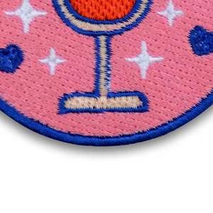 Patch brodé en tissu tissé pour vêtements, badges brodés personnalisés, patch brodé 3D en PVC thermocollant avec auto-agrippant - Product Image 2