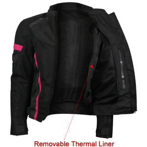 Chaqueta de Motocicleta para Mujer, Nueva Colección 2026, Elegante, Cortavientos, con Cierre, Equipada con Protecciones y Forro Térmico Extraíble - Product Image 6