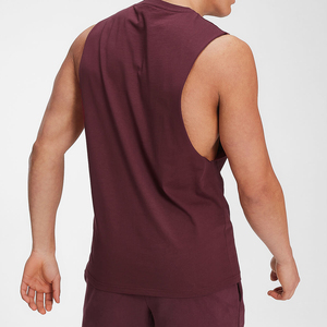 Wholesale <b>Men's</b> Knitted Solid Color Eco-Friendly Gym Tank Tops Breathable Fitness Sport Workout Casual Summer Clothing <b>Singlet</b> - Product Image 2