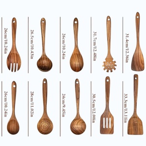 Cuillère à riz en bois WOQI, résistante à la chaleur, protège les casseroles - Product Image 2