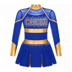Prix raisonnable, meilleure qualité, uniforme personnalisé pour équipe de cheerleading avec logo brodé ou imprimé, 100% polyester, durable et respirant - Product Image 6