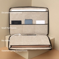Housse de protection pour ordinateur de transport avec logo en relief personnalisé sac en cuir véritable pour ordinateur portable pour Made ADIMANI