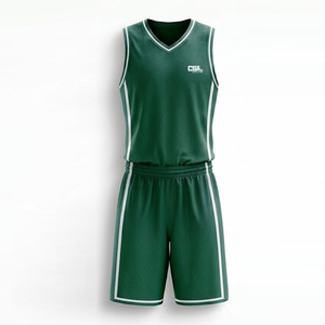 Uniforme de Baloncesto Personalizado de Último Diseño, Ropa Deportiva Estampada de Talla Grande, 100% Poliéster con Logotipo Personalizado en la Parte Delantera - Product Image 1