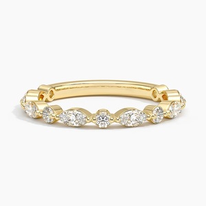 Bracelet à stations de diamants marquise et ronds alternés - Product Image 1