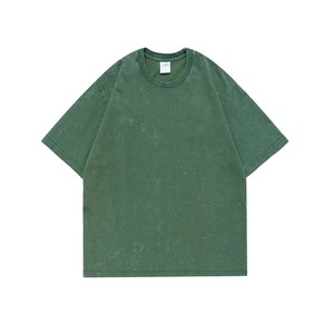 เสื้อยืดสีพื้นเรียบแบบสวมไหล่ตกสำหรับผู้ใหญ่ ฟรีไซส์ ล้างสีแบบแอซิดวอช - Product Image 2