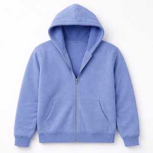 Sweat-shirt à capuche surdimensionné pour homme et femme, qualité supérieure, coton molletonné, streetwear personnalisé, fermeture éclair intégrale - Product Image 1