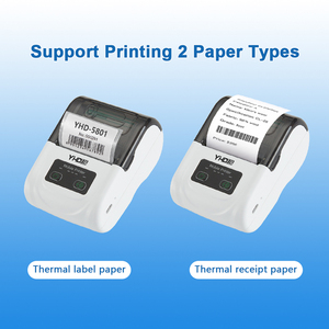 YHD-5801 xách tay mini 58 Mét Bluetooth hóa đơn nhiệt & máy in nhãn, cho taxi hóa đơn, bán vé, mã vạch in nhãn - Product Image 2