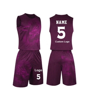 Polyester personnalisé hommes Sublimation Laker réversible maillot de basket-ball vêtements de sport marque 2025 Collection d'uniformes de basket-ball - Product Image 3