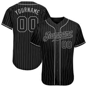 Maillots de baseball personnalisés respirants grandes tailles imprimés par transfert thermique Noms et numéros des équipes personnalisés Nom et numéro brodés - Product Image 1