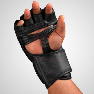 Gants de boxe en cuir de qualité professionnelle pour l'entraînement au punching, avec doublure en maille respirante et protection contre les chocs - Product Image 2
