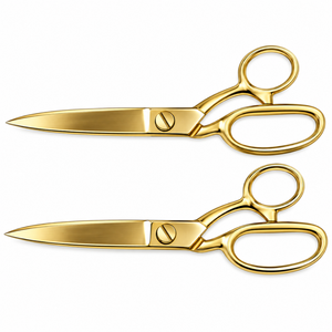 Golden Tailor Scissors Stainless Steel Smooth Edge DIY Grade Metal Handle <b>Fabric</b> Sewing <b>Shears</b> Cutting Tool - Product Image 3