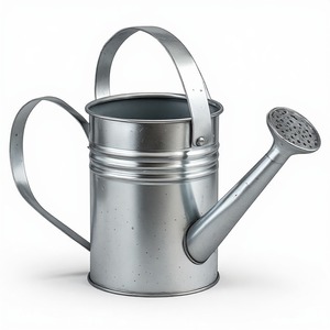 Contemporary Galvanized Watering Can Designed For Modern <b>Gardens</b> Offering Durable Construction And Elegant Appearance - Product Image 5