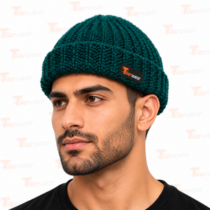 <b>Mens</b> Beanie <b>Hats</b> Black Beanie Premium Black Knit Fabric <b>Winter</b> Cap Clean Comfortable Stretch Fit for Streetwear Outdoor - Product Image 2