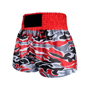 กางเกงขาสั้นมวยไทยแบบพรีเมี่ยมออกแบบได้ตามต้องการ - Product Image 1