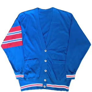 Pull cardigan tricoté à manches longues College University - Product Image 1