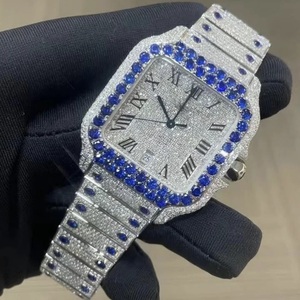 Reloj de Lujo Clásico con Cristal de Diamante Moissanite, Números Elegantes, Acero Inoxidable, Analógico, ETA, Edición Limitada - Product Image 6