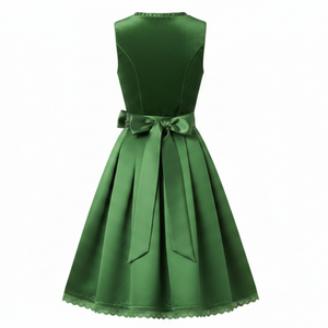 Robe Dirndl durable pour femmes, tissu doux, broderie allemande, longueur genou, coupe confortable, conçue pour les festivals - Product Image 2