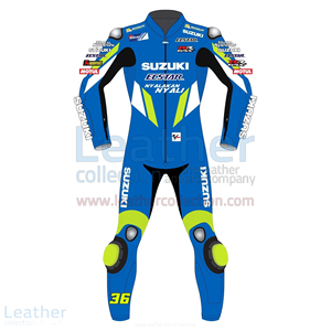 Traje de Motociclismo de Una Pieza Joan Mir MotoCP Zuzuki, Traje de Carreras Profesional con Armadura de Nivel 2 CE - Product Image 1