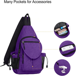 Mochila cruzada unisex al por mayor estilo deportivo, bandolera de un solo hombro para viajes, senderismo y actividades al aire libre - Bolsos cruzados tipo mensajero - Product Image 4