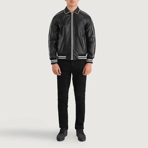 Veste en cuir pour homme de qualité supérieure, prix de gros, design personnalisé, multicolores, confortable à porter, avec service OEM. - Product Image 5