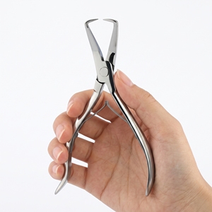 Pince de retrait d'extensions capillaires en acier inoxydable, outil de dépose de micro-anneaux pour extensions de cheveux - Product Image 6