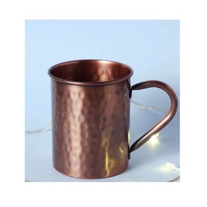 rustic finish copper moscow mule <b>mugs</b> crafted for cold drinks adding charm and durability to kitchen and bar setups - Product Image 6