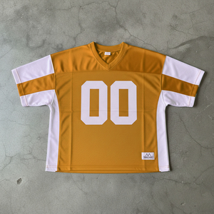 Custom Breathable Plus Size Polyester Cropped Retro Soccer Jersey Streetwear Oversized American <b>Mesh</b> Football - Product Image 4