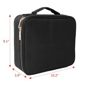 Valigetta Professionale per Trucco Resistente all'Acqua con Cerniera, Ecologica, Formato Piccolo, Nera YF - Product Image 6