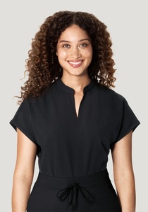 Conjunto de Uniforme Médico para Mujer, Pantalones de Punto Negros con Cintura Ajustable - Product Image 2