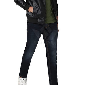 Jeans classiques pour hommes, coupe droite, confortables, matière respirante, vêtements décontractés pour tous les jours - Product Image 5