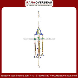 Carillon éolien suspendu en gros de qualité supérieure avec tubes et cloches en laiton pour la décoration de salon et de chambre à coucher - Product Image 3