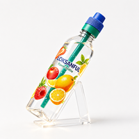 Bouteille d'eau réutilisable OEM style gourde avec capsules aromatisées et paille parfumée, capsules d'arôme de fruits sans BPA – Idéal comme cadeau