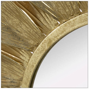 Best Selling Modern Metal Leaf Wall <b>Mirror</b> for Home Decor and Gifting for Luxury Bathroom Use Wholesale - Product Image 2