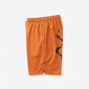 Custom Orange Athletic Shorts Double Layer Mesh Breathable Running Shorts Men Activewear Gym Fitness <b>Exercise</b> Workout <b>Knee</b> - Product Image 4