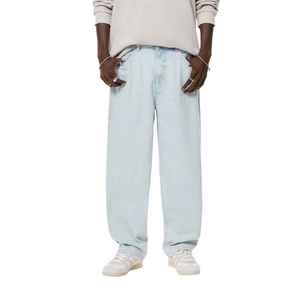 Manufacturer Direct Men's Wholesale Breathable Casual Dark Straight Solid Denim Jeans Embroidery for Summer Autumn Winter - Product Image 4