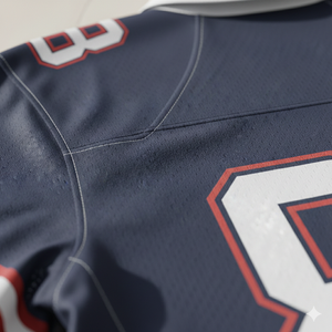 เสื้ออเมริกันฟุตบอลรุ่นใหม่ปี 2026 - ปักชื่อและหมายเลขผู้เล่นตามสั่ง - ชุดยูนิฟอร์มตาข่ายเบิร์ดอายคุณภาพพรีเมียม - Product Image 3