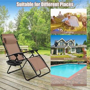 2 Sillones de Exterior Extra Grandes y Resistentes con Portavasos, Tumbonas Premium para Tomar el Sol - Product Image 3