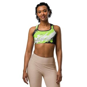 Soutien-gorge de sport grande taille à fort maintien avec logo frontal, séchage rapide, idéal pour le yoga et la gym, pour femme - Meilleures ventes - Product Image 1