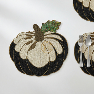 Luxury <b>Beaded</b> Table Mats Handcrafted <b>Beaded</b> Colorful Decorative Satin Fabric Table Mats <b>Beaded</b> <b>Placemats</b> Bulk Supply for Event - Product Image 6