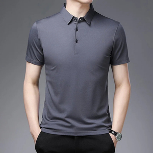 Camisetas de Golf Transpirables, Sólidas, de 220 Gramos, al por Mayor, Ecológicas, de Alta Calidad, de Poliéster/Algodón, Personalizadas con Bordado para Hombre - Product Image 3