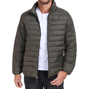 Chaquetas Acolchadas Brillantes con Capucha para Hombre, Chaquetas Acolchadas con Logotipo Personalizado, Chaqueta Cortavientos - Product Image 1