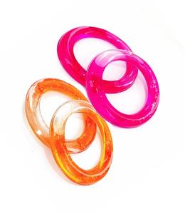 งานฝีมือประดิษฐ์ ขายดีทั่วโลก หูจับพลาสติกอะคริลิกรูปทรงกลม กรอบหูจับเรซิ่น หูจับกระเป๋าเรซิ่นสำหรับกระเป๋าถือ - Product Image 6