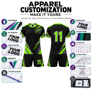 Conjunto de Camiseta de Fútbol Personalizada para Hombre, Cuello en V, Manga Corta, Impresión Sublimada, Poliéster Transpirable, Uniforme de Equipo para Adultos, Todas las Temporadas - Product Image 5
