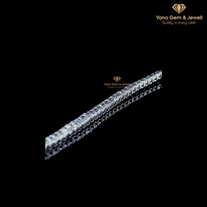 D-E-F Color VVS-VS Clarity 14k <b>Solid</b> <b>Gold</b> Beautiful Oval Cut Tennis Bracelet for Special Moments 12 TCW CVD Lab Grown Diamond - Product Image 6