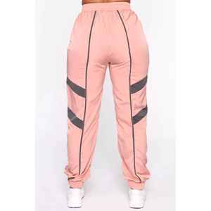 Ensemble de survêtement en nylon colorblock personnalisé pour femme, coupe-vent léger, tenue de jogging, vêtements de sport OEM à marque privée - Product Image 5