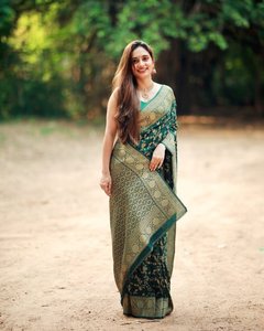 Sari en coton indien pour occasions spéciales, mariage, Surat, dernier design, prix bas, vente en gros 77619 - Product Image 3