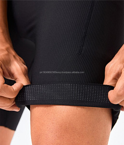 Pantalones cortos deportivos ajustados para hombre con corte láser para hombre, pantalones cortos de compresión activa sólida, logotipo personalizado, pantalones cortos elásticos acanalados para correr - Product Image 3