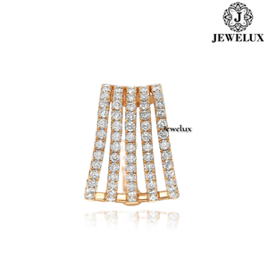 Natural VVS Diamond <b>Stud</b> Earrings 925 Sterling <b>Silver</b> Rhodium Plated IGI Certified Trendy Wedding for Parties Gifts From India - Product Image 4